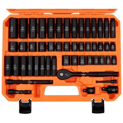 HORUSDY 3/8inch Drive Impact Socket Set 50Piece