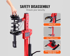 4.5T Hydraulic Auto Coil Strut Spring Compressor Adjustable Height