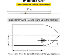 Boat Steering System Kit