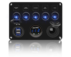 5 Gang Rocker Switch Panel