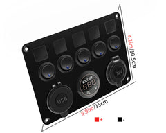 5 Gang Rocker Switch Panel