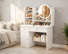 Dressing table with LED Mirror