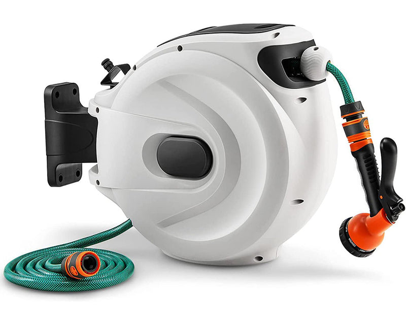 20M Retractable Garden Water Hose Reel