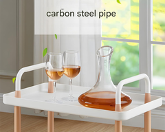 Utility Rolling Cart 2 Tiers Multi-Function Utility Rolling Cart