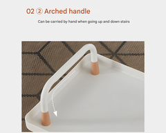 Utility Rolling Cart 2 Tiers Multi-Function Utility Rolling Cart