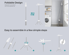 Foldable Clothes Drying Rack