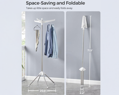 Foldable Clothes Drying Rack