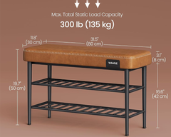 Shoe Rack Storage Bench