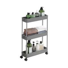 Kitchen storage trolley in dove grey