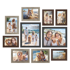 Set of 10 picture frames