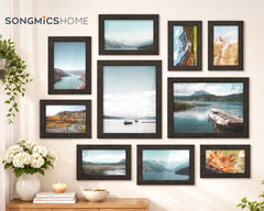 Classic black photo frames