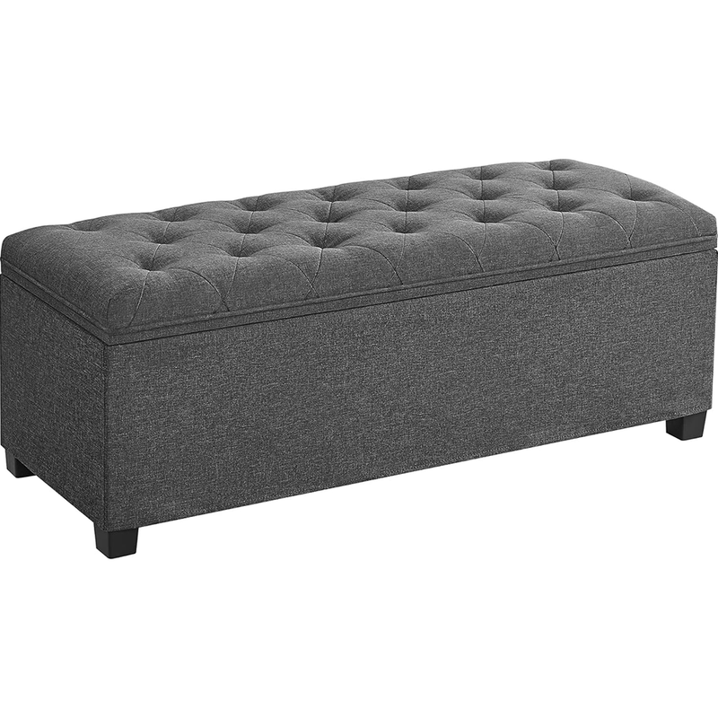 Storage ottoman bench with legs