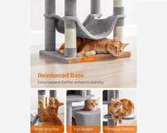 Cat Tree House with Scratching Posts