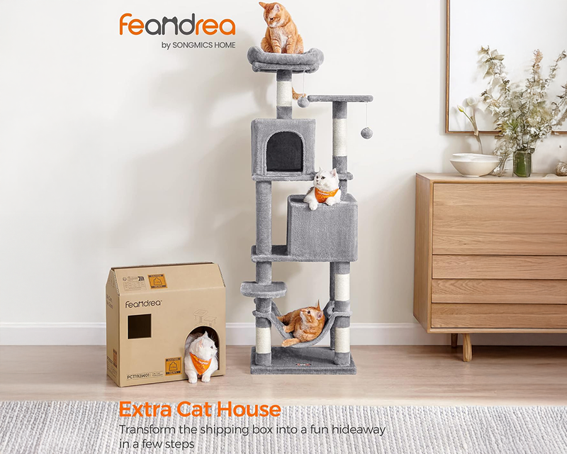 Cat Tree House with Scratching Posts