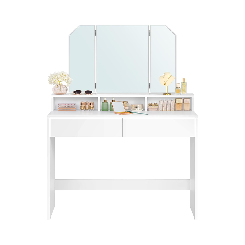 VASAGLE Dressing Table With Mirror