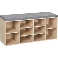 VASAGLE Shoe Rack Bench Shoe Storage Bench Shoe Rack