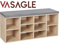 VASAGLE Shoe Rack Bench Shoe Storage Bench Shoe Rack