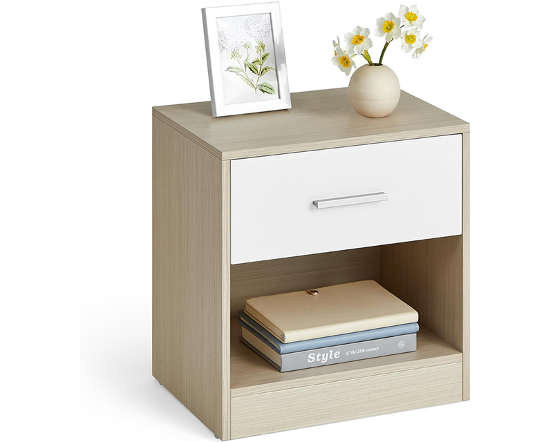VASAGLE Bedside Table with Drawers