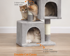 Cat Tree House with Scratching Posts