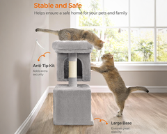 Cat Tree House with Scratching Posts