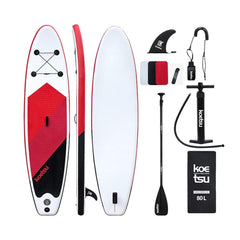 inflatable paddle board on water