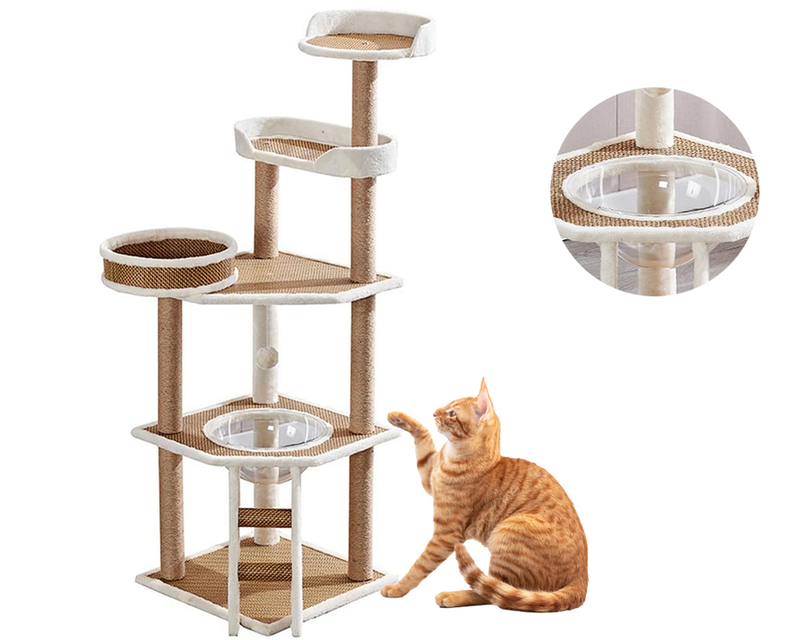 Cat Tree House Scratching Post Condo