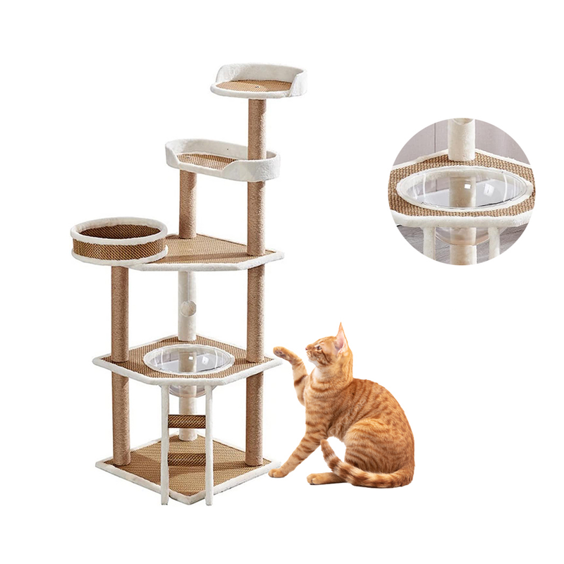 Cat Tree House Scratching Post Condo