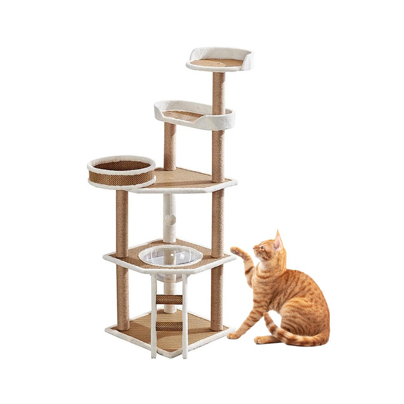 Cat Tree House Scratching Post Condo