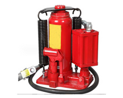 Air hose attached bottle jack