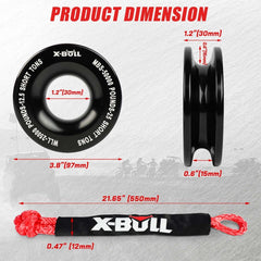 X-BULL Recovery Ring Soft Shackle Kit