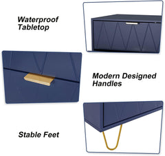 Tallboy Chest of Drawers - 4 Drawers (Navy)