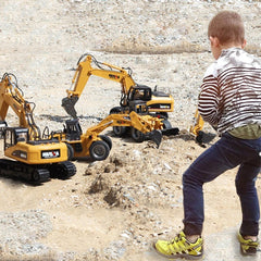 Digger Excavator Kids Riding Toys Ride-On Car Toy Truck Toddler