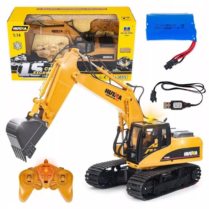 Remote control digger excavator toy