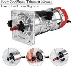 Wood Router Tool with Woodworking Bit