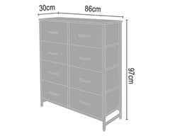 Tallboy Chest of 8 Drawers Dresser