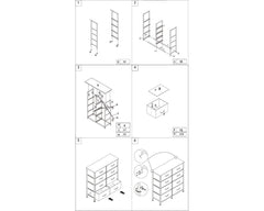 Tallboy Chest of 8 Drawers Dresser