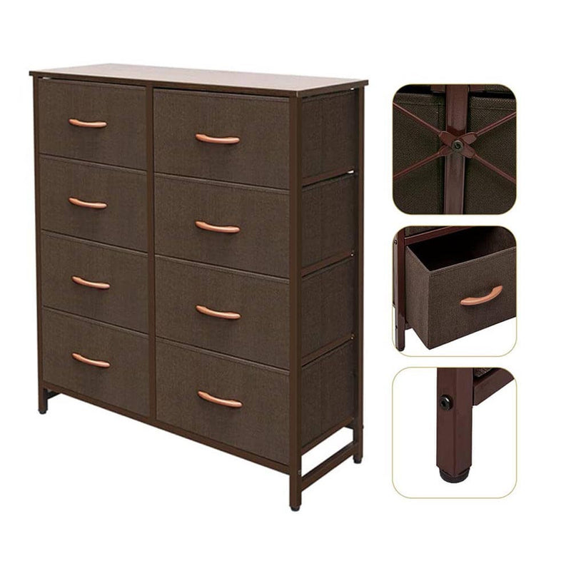 Chest of Drawers 8 Drawers Dresser Tallboy