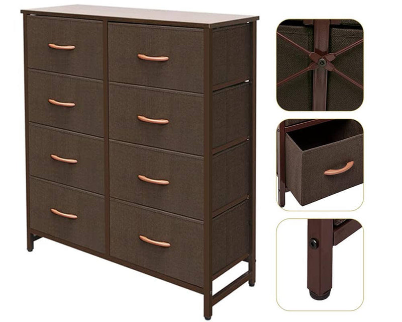 Chest of Drawers 8 Drawers Dresser Tallboy