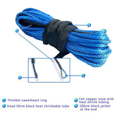 Winch Rope Blue 6mm x 15m