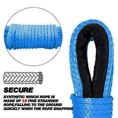 Winch Rope Blue 6mm x 15m