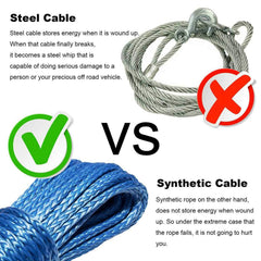 Winch Rope Blue 6mm x 15m