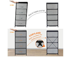 Chest of Drawers Tall boy 4 Drawers Storage Tallboy