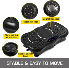 Full Body Fitness Vibration Plate Exercise Machine for Home Gym