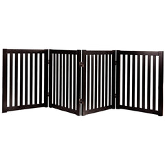 Wooden Pet Safety Gate Barrier Portable Door 3 Panel