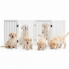 Wooden pet safety gate