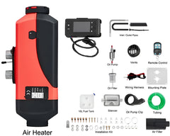 Diesel Air Heater 2KW 12V Parking Heater with 10L Tank LCD Switch