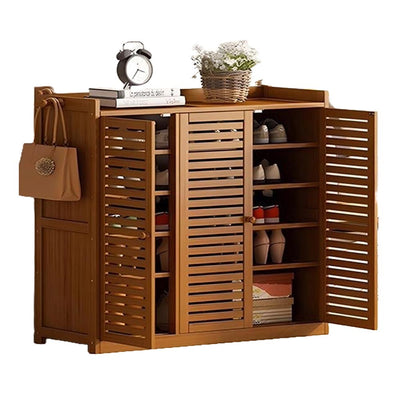 Bamboo shoe storage cabinet