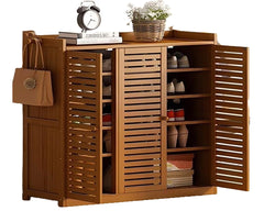 Wooden 30 Pair Shoe Storage