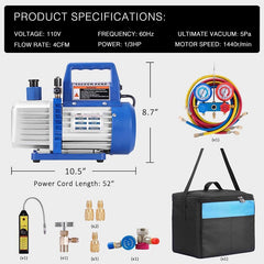 Vacuum Suction Pump for Refrigerant and Air Conditioning