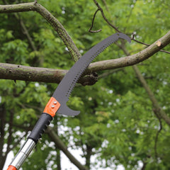 Manual Pole Saw Extendable Tree Pruner Fiberglass Pole Scissors